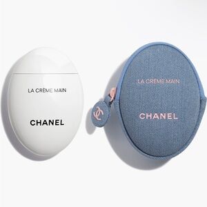 New,unused & Authentic CHANEL La Crème3 Main with Denim Blue Pouch.